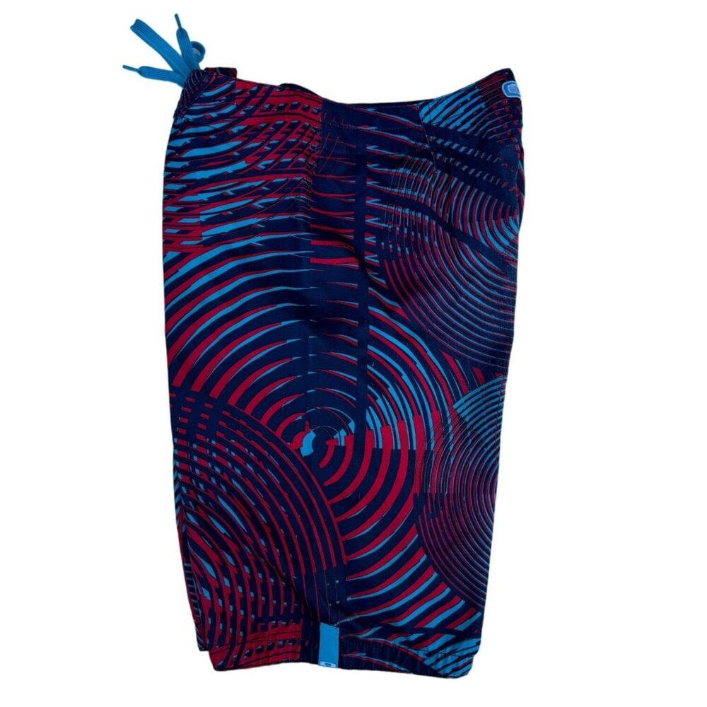 Oakley Mens Sz 33 Multi Colored Geometric Pattern Swim Beach Pool Board Shorts - Picture 4 of 9